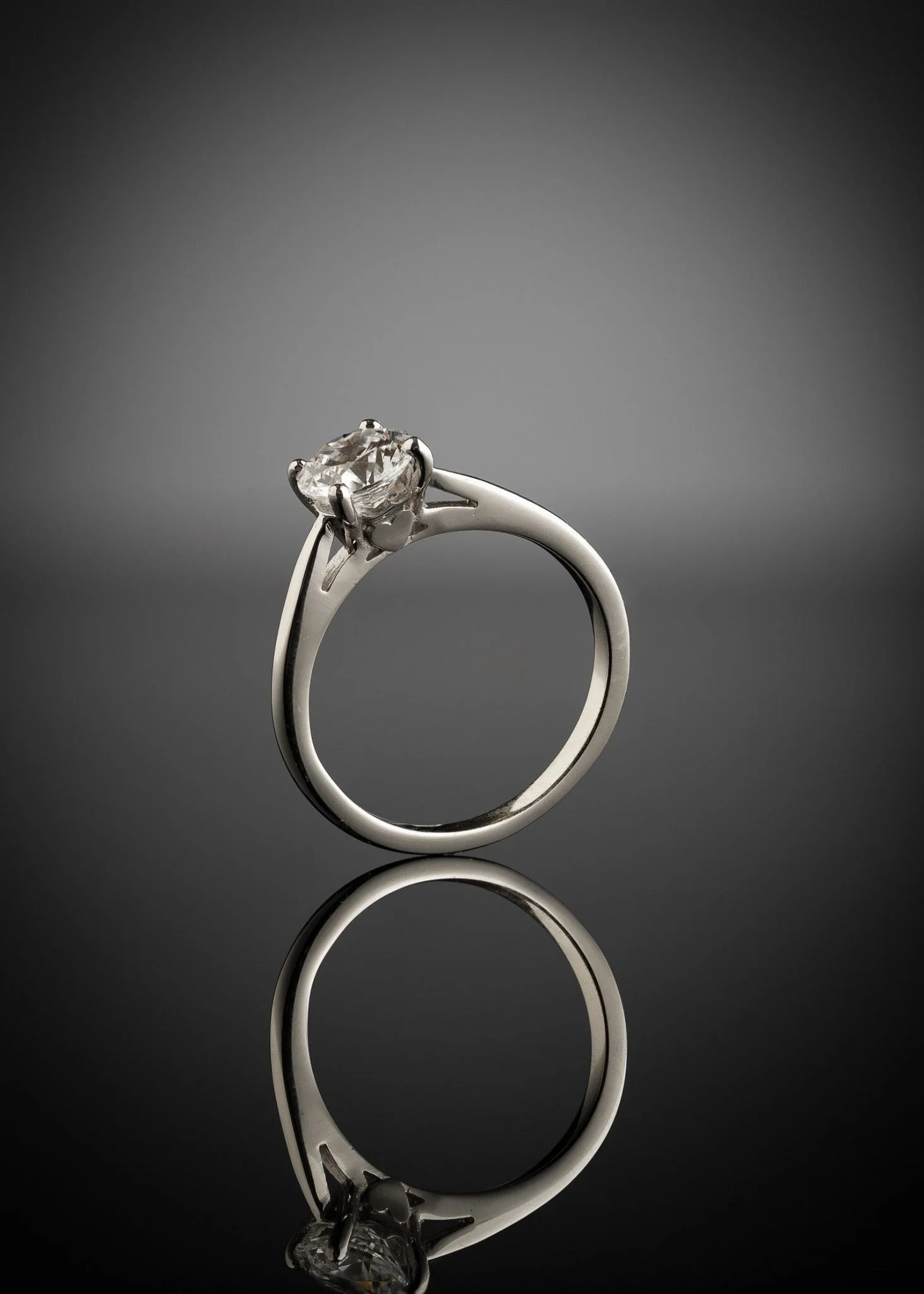 Diamond Engagement Ring Claddagh Setting - Image 3