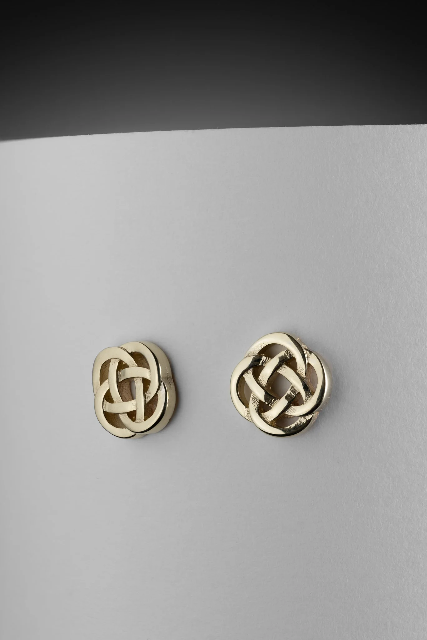 Gold Celtic Knot Earrings - Image 3