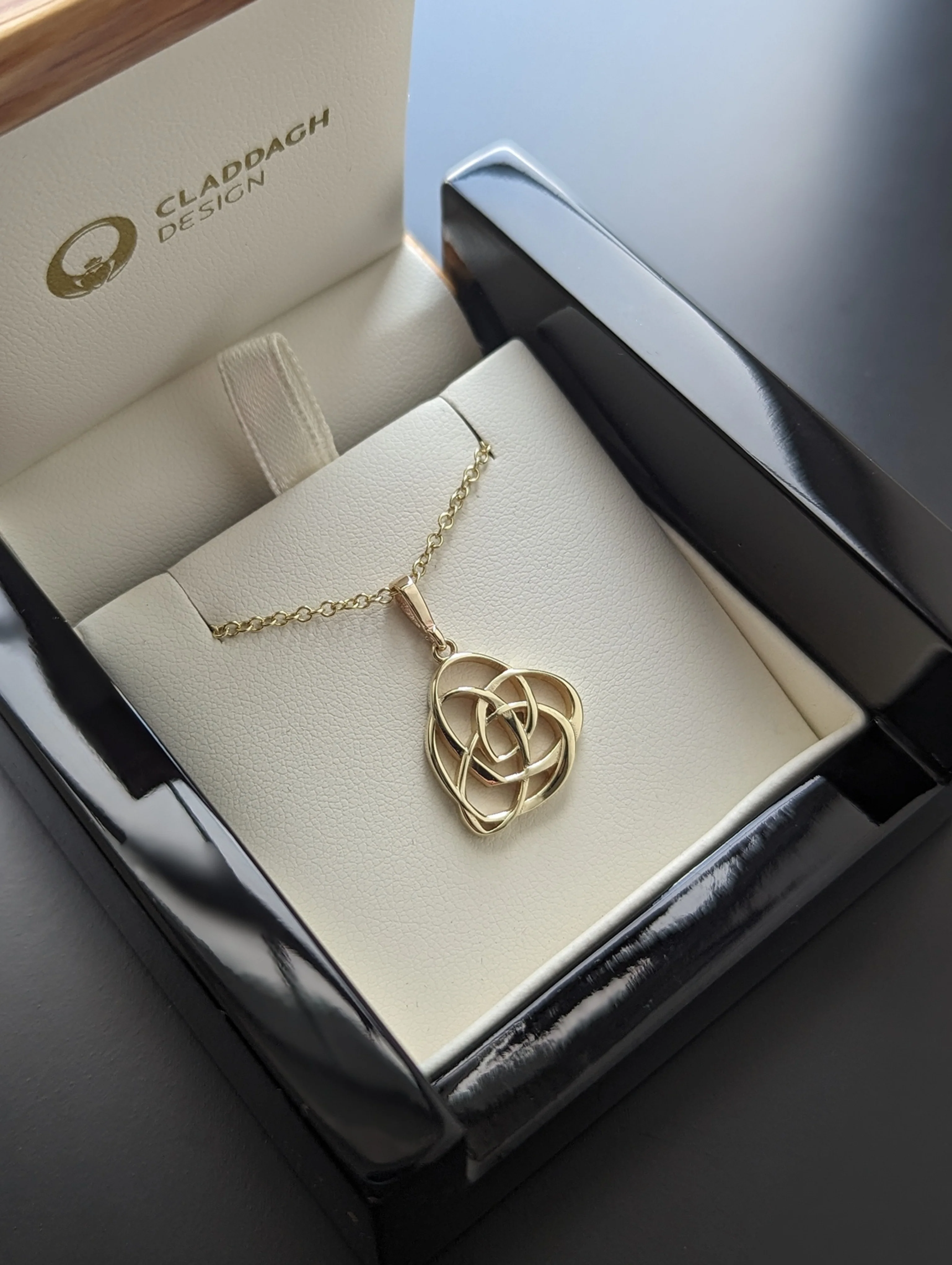 Gold Celtic Motherhood Knot Necklace - Image 3