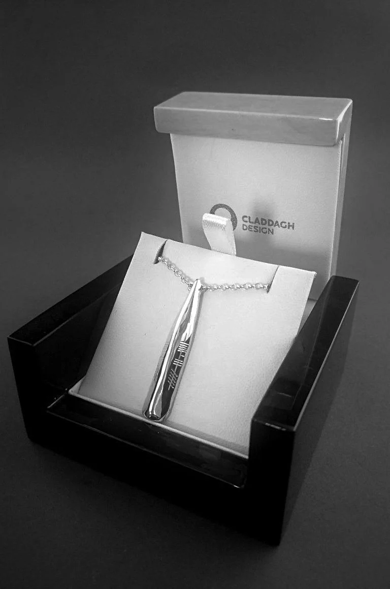 Ogham Family Pendant Silver - Image 2