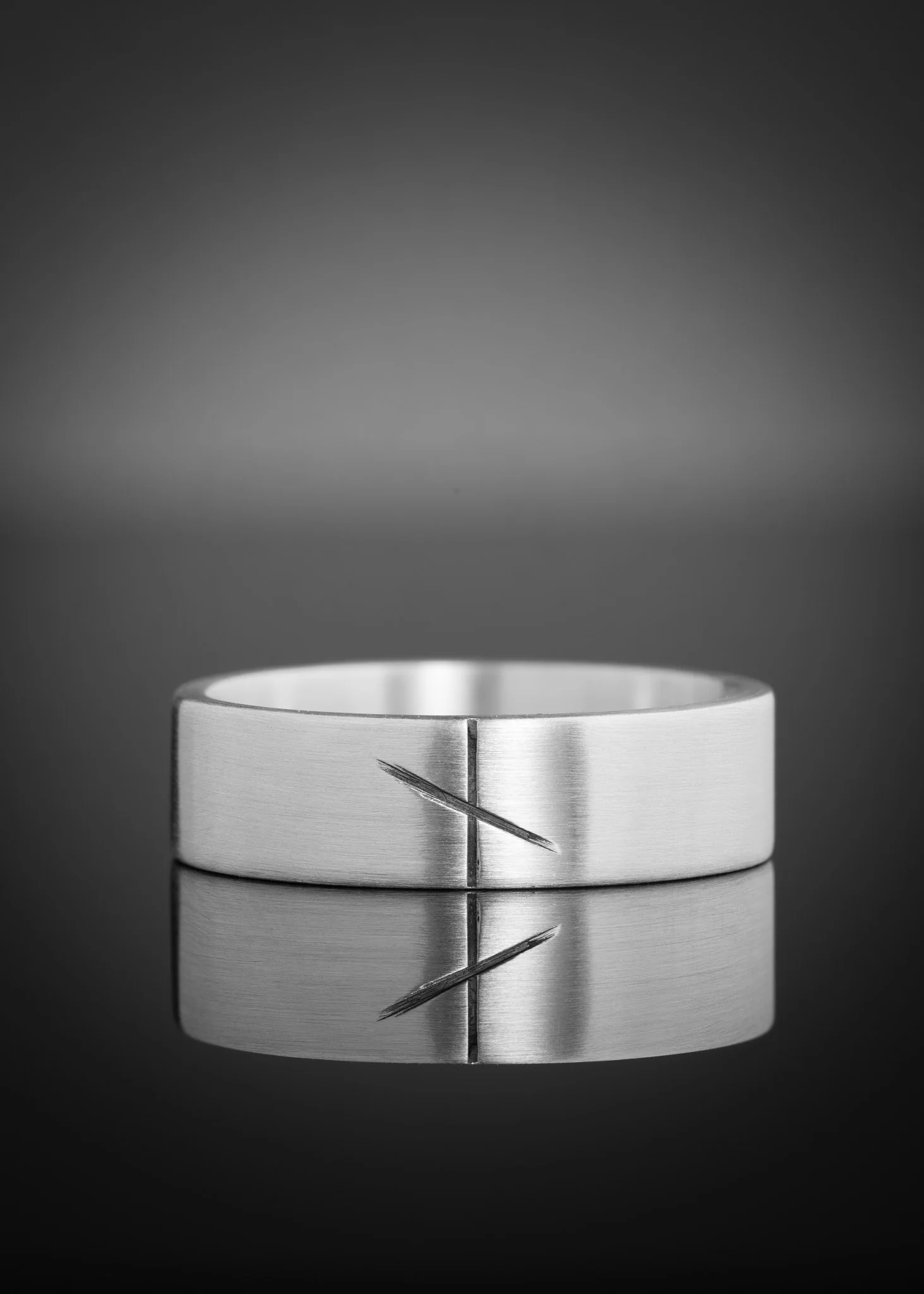 Men's Silver Ogham Ring