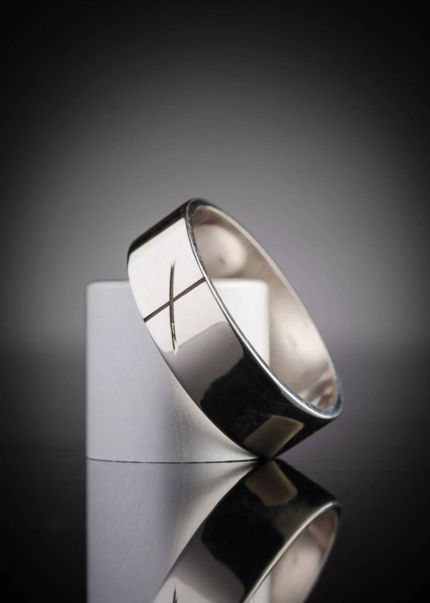 Men's Silver Ogham Ring - Image 2