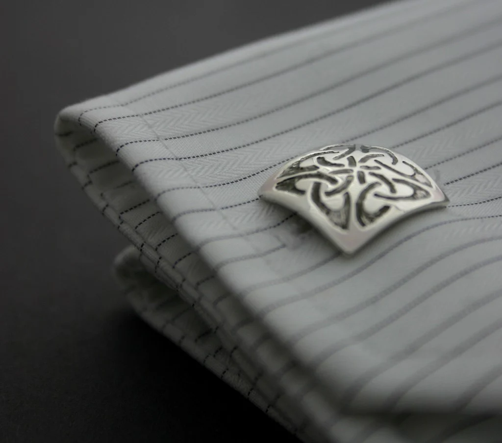 Silver Celtic Cufflinks - Image 2