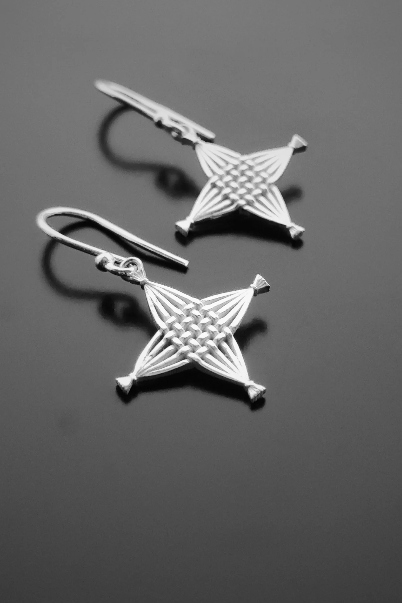 Silver St. Brigid’s Cross Earrings - Image 3